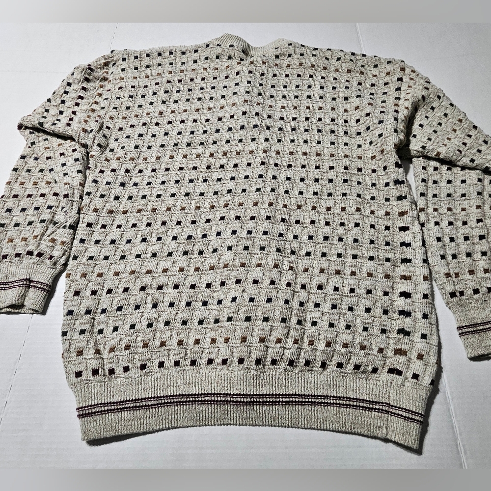 Vintage Grandpa Van Heusen Henley‎ Sweater Sportswear Men's Size XL Cotton - Picture 11 of 15